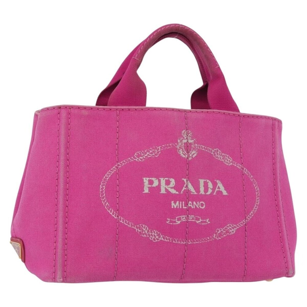 Prada Canapa Tote Canvas Mini